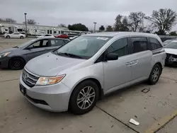 Salvage cars for sale at Sacramento, CA auction: 2013 Honda Odyssey EXL