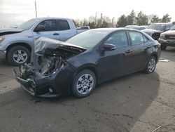 Salvage cars for sale from Copart Denver, CO: 2016 Toyota Corolla L