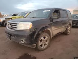 Salvage cars for sale at Brighton, CO auction: 2013 Honda Pilot EXL