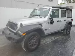 Salvage cars for sale from Copart Opa Locka, FL: 2024 Jeep Wrangler Sport