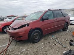 Salvage cars for sale at Cahokia Heights, IL auction: 2006 Toyota Sienna CE