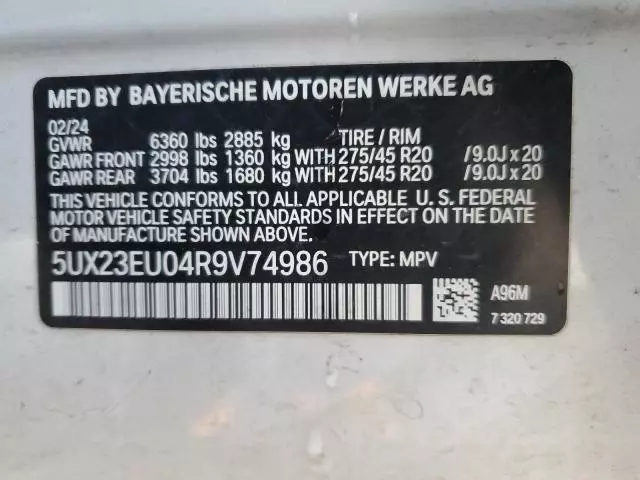 2024 BMW X5 XDRIVE40I