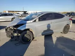 Salvage cars for sale at Grand Prairie, TX auction: 2013 Hyundai Elantra GLS