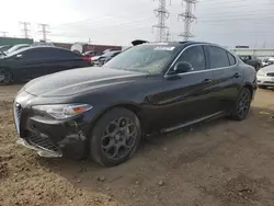 Salvage cars for sale at Elgin, IL auction: 2017 Alfa Romeo Giulia Q4