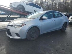 Salvage cars for sale at Glassboro, NJ auction: 2015 Toyota Corolla L