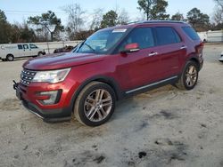 Salvage cars for sale at Hampton, VA auction: 2016 Ford Explorer Limited