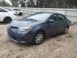 Salvage cars for sale at Midway, FL auction: 2016 Toyota Corolla L