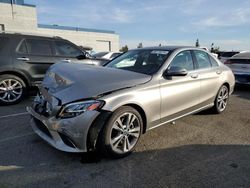 Salvage cars for sale from Copart Rancho Cucamonga, CA: 2019 Mercedes-Benz C300