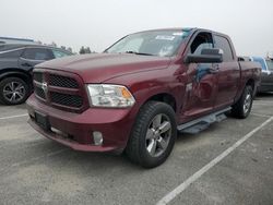 Salvage cars for sale from Copart Rancho Cucamonga, CA: 2018 Dodge RAM 1500 ST