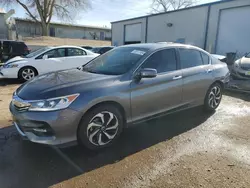 Salvage cars for sale at Albuquerque, NM auction: 2017 Honda Accord EXL