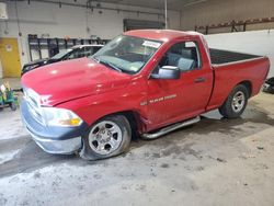 Salvage cars for sale at Candia, NH auction: 2012 Dodge RAM 1500 ST