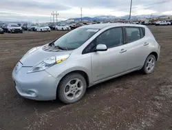 Salvage cars for sale at Helena, MT auction: 2013 Nissan Leaf S