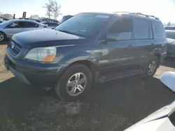 Salvage cars for sale at San Martin, CA auction: 2004 Honda Pilot EXL