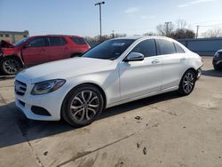 Salvage cars for sale at Wilmer, TX auction: 2017 Mercedes-Benz C300