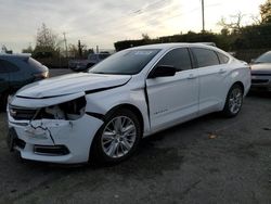 Salvage cars for sale at San Martin, CA auction: 2015 Chevrolet Impala LS