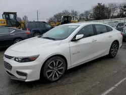 Chevrolet salvage cars for sale: 2018 Chevrolet Malibu LT