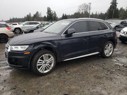 Audi salvage cars for sale: 2018 Audi Q5 Premium Plus