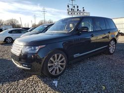 Salvage cars for sale from Copart Columbus, OH: 2016 Land Rover Range Rover Supercharged