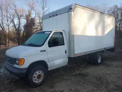 Salvage cars for sale from Copart Glassboro, NJ: 2004 Ford Econoline E350 Super Duty Cutaway Van