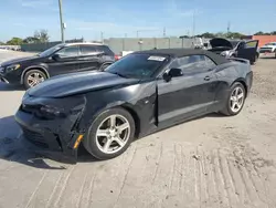 Salvage cars for sale at Homestead, FL auction: 2018 Chevrolet Camaro LT