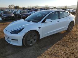 Salvage cars for sale at auction: 2021 Tesla Model 3