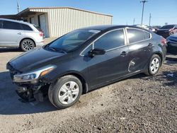 Salvage cars for sale at Temple, TX auction: 2017 KIA Forte LX