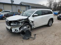 Salvage cars for sale from Copart York Haven, PA: 2015 Toyota Highlander Limited