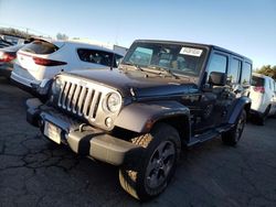 Salvage cars for sale at New Britain, CT auction: 2017 Jeep Wrangler Unlimited Sahara