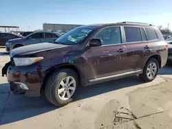 Salvage cars for sale at Wilmer, TX auction: 2011 Toyota Highlander Base