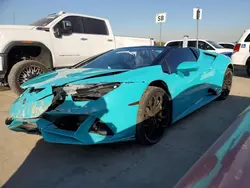 Salvage cars for sale at Grand Prairie, TX auction: 2020 Lamborghini Huracan EVO