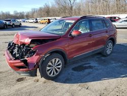 Salvage cars for sale at Ellwood City, PA auction: 2018 Volkswagen Tiguan SE