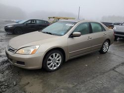 Honda Accord ex salvage cars for sale: 2007 Honda Accord EX