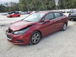 Salvage cars for sale from Copart Ocala, FL: 2017 Chevrolet Cruze LT