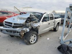 Salvage trucks for sale at Kansas City, KS auction: 2004 Dodge Dakota Quad SLT