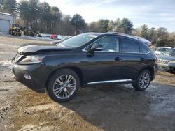 Salvage cars for sale at Mendon, MA auction: 2013 Lexus RX 450H