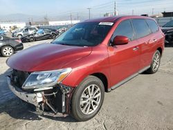 Salvage cars for sale from Copart Sun Valley, CA: 2014 Nissan Pathfinder S