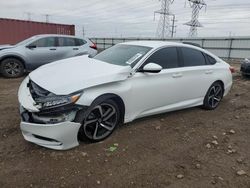 Salvage cars for sale at Elgin, IL auction: 2019 Honda Accord Sport