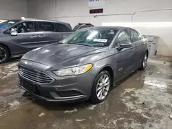 Salvage cars for sale at Elgin, IL auction: 2017 Ford Fusion SE Hybrid