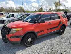 Salvage cars for sale at Riverview, FL auction: 2015 Ford Explorer Police Interceptor