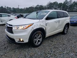 Toyota Highlander salvage cars for sale: 2014 Toyota Highlander LE