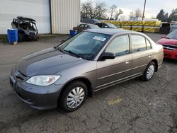 Salvage cars for sale at Woodburn, OR auction: 2004 Honda Civic LX