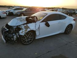 Salvage cars for sale at Grand Prairie, TX auction: 2016 Lexus RC 200T