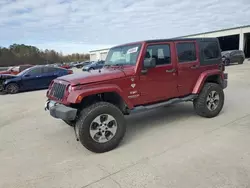 Salvage cars for sale at Gaston, SC auction: 2012 Jeep Wrangler Unlimited Sahara