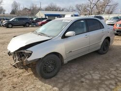 Salvage cars for sale from Copart Wichita, KS: 2004 Toyota Corolla CE