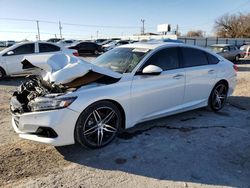 Salvage cars for sale at Oklahoma City, OK auction: 2022 Honda Accord Touring