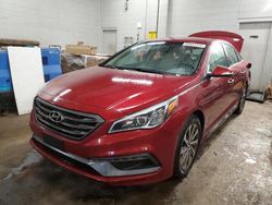 Buy Salvage Cars For Sale now at auction: 2015 Hyundai Sonata Sport