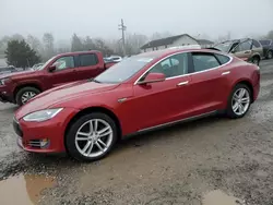 Salvage cars for sale at York Haven, PA auction: 2014 Tesla Model S