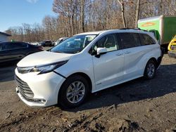 Salvage cars for sale from Copart East Granby, CT: 2021 Toyota Sienna XLE