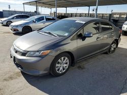 2012 Honda Civic LX en venta en Anthony, TX