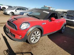 Carros salvage sin ofertas aún a la venta en subasta: 2013 Mini Cooper Roadster S